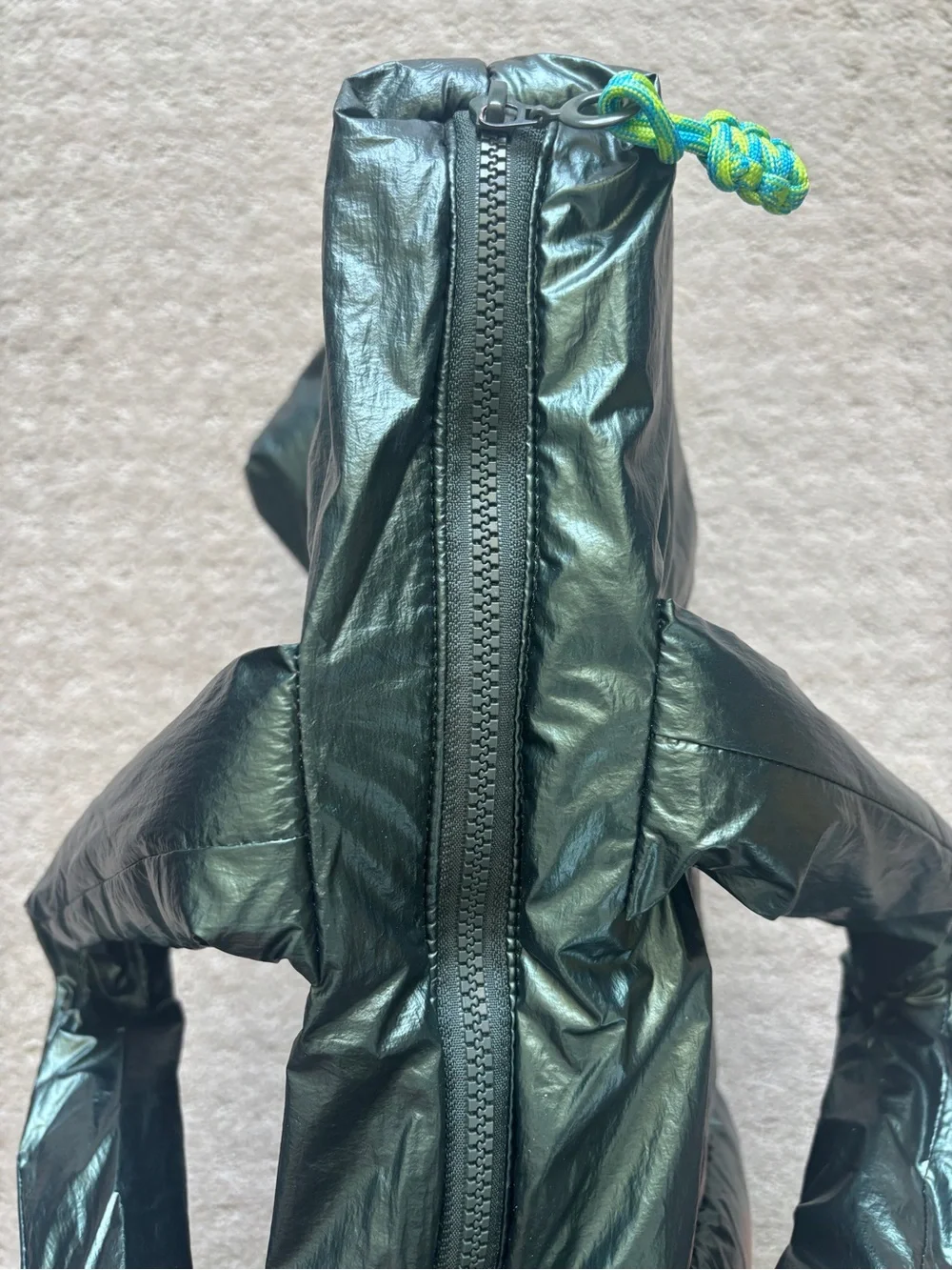 Urban Outfitters Metallic Green Puffer Tote